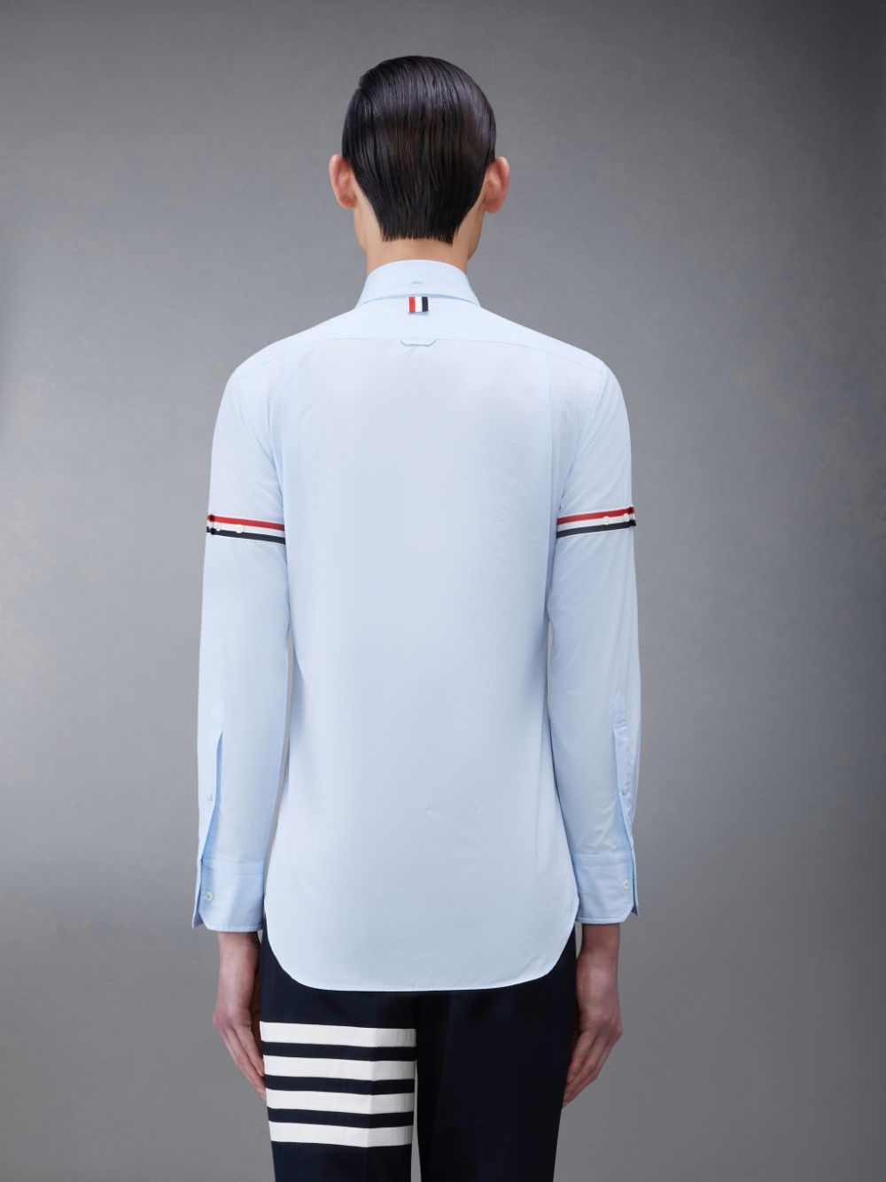 Chemises Thom Browne Poplin Armband Classic Homme Bleu | HVT92Q31309