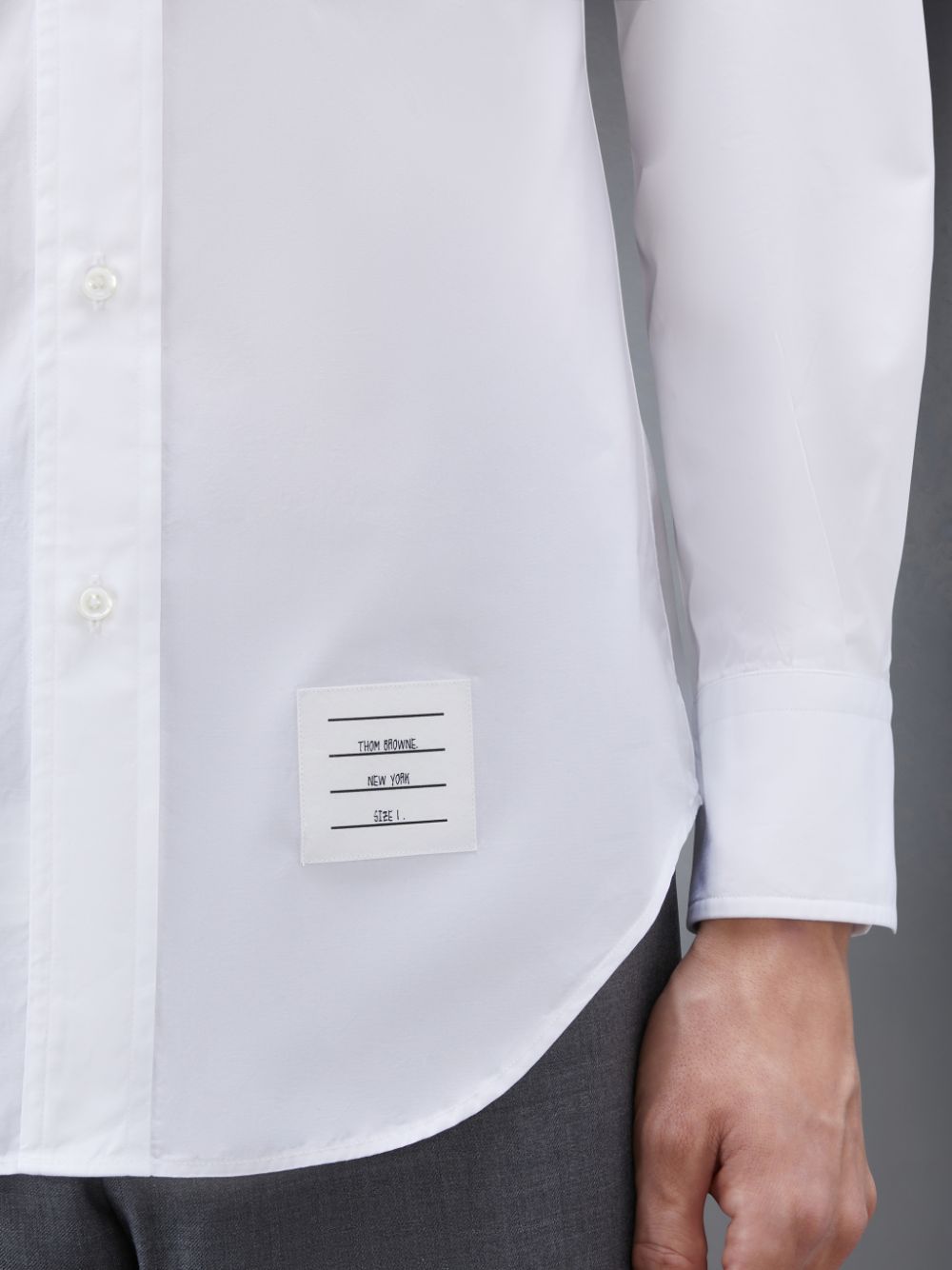 Chemises Thom Browne Poplin Armband Classic Homme Blanche | VIX78U10540