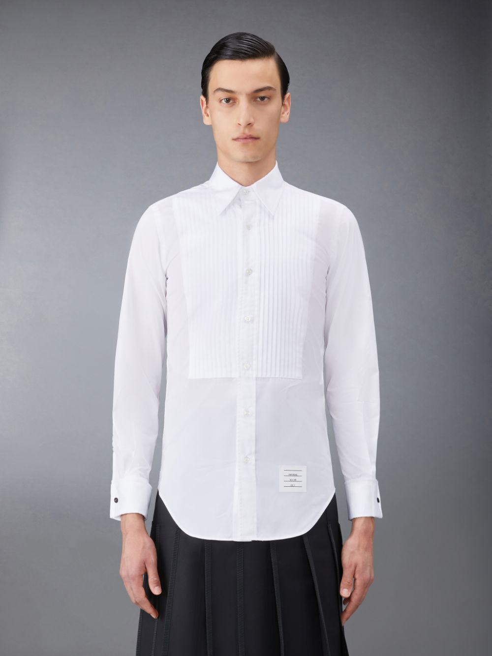 Chemises Thom Browne Poplin French Cuff Tuxedo Homme Blanche | KRE09M05382
