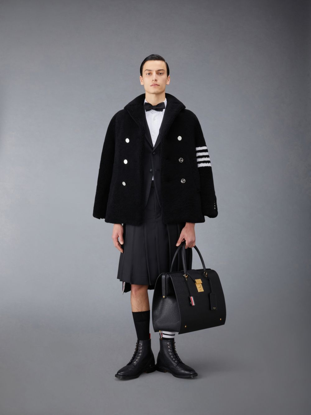 Chemises Thom Browne Poplin French Cuff Tuxedo Homme Blanche | KRE09M05382