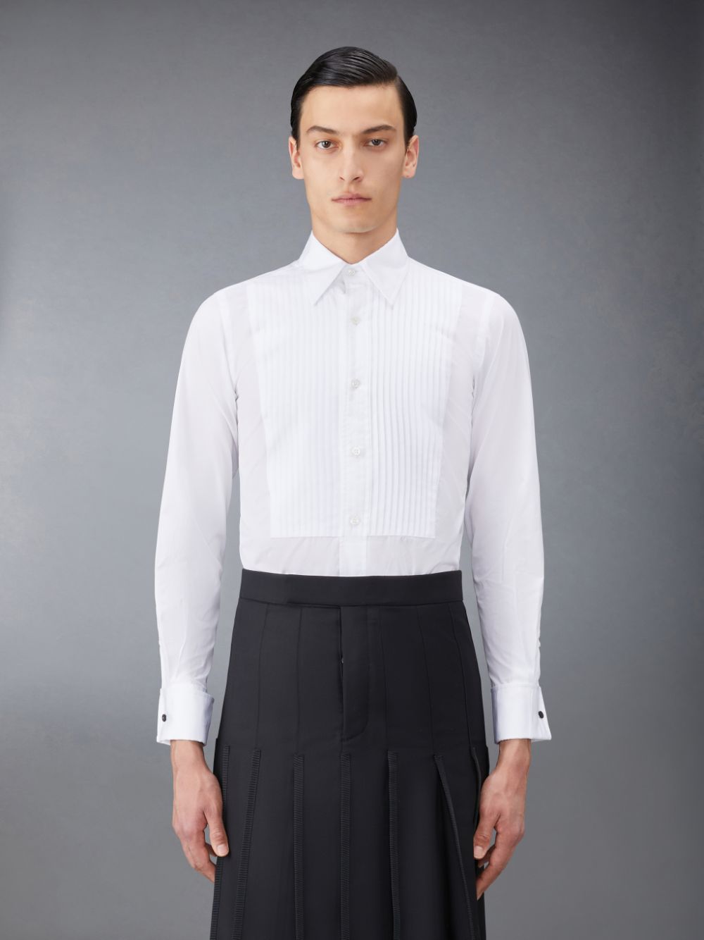 Chemises Thom Browne Poplin French Cuff Tuxedo Homme Blanche | KRE09M05382