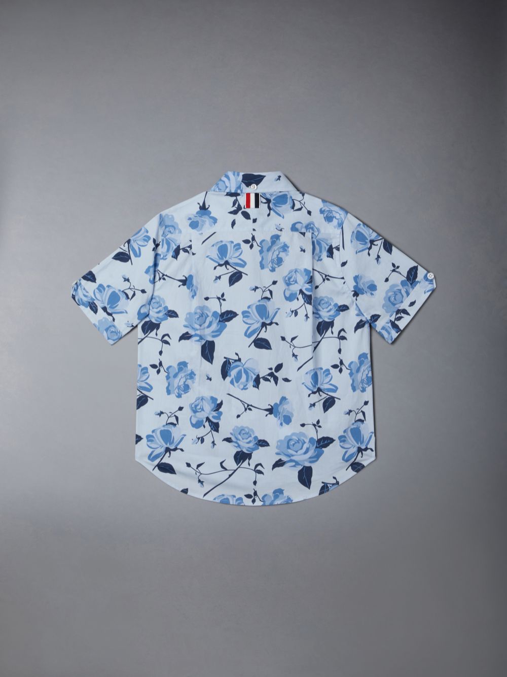 Chemises Thom Browne Poplin Rose Floral Garcon Bleu | GPS76W71715