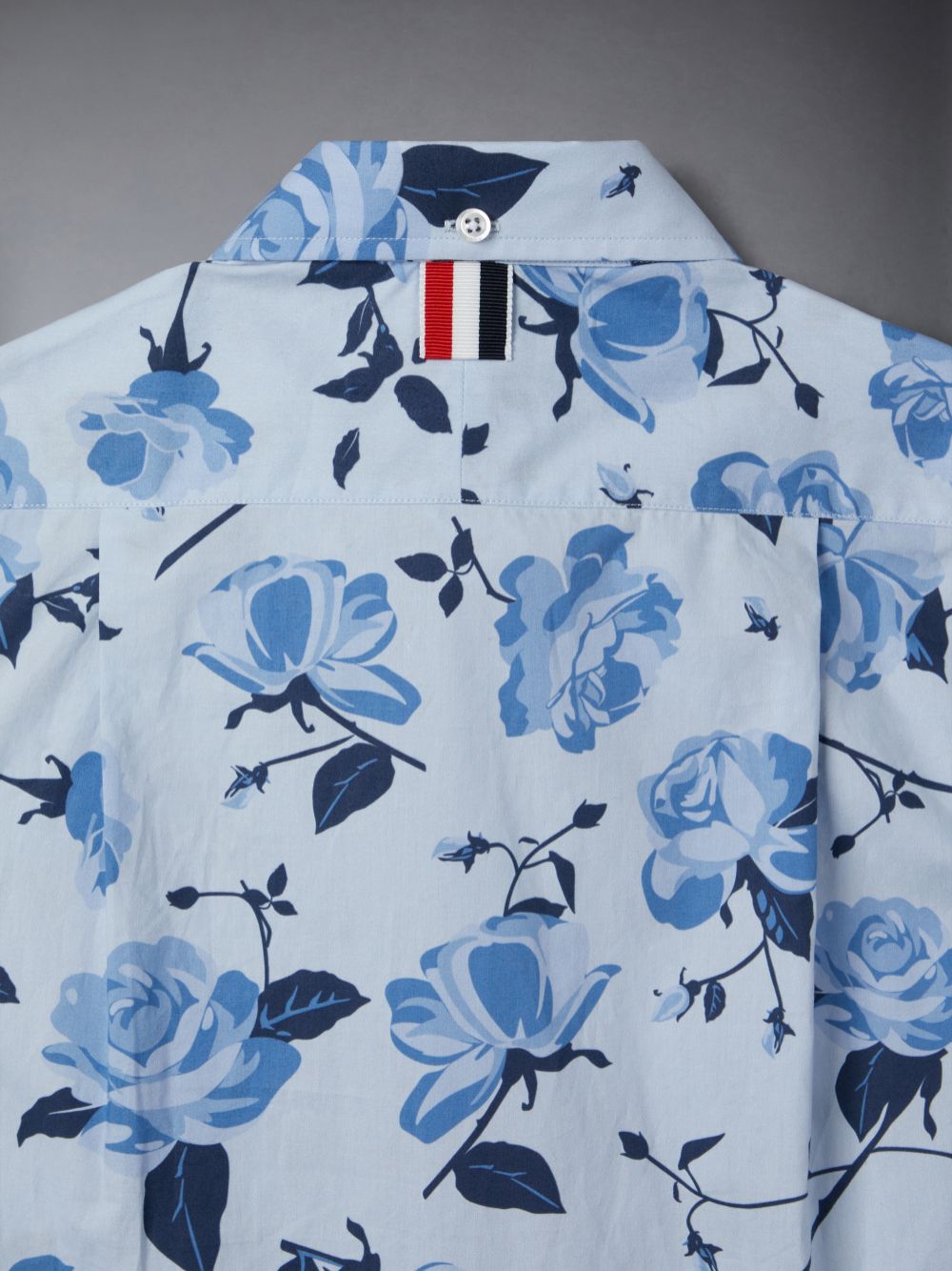 Chemises Thom Browne Poplin Rose Floral Garcon Bleu | GPS76W71715