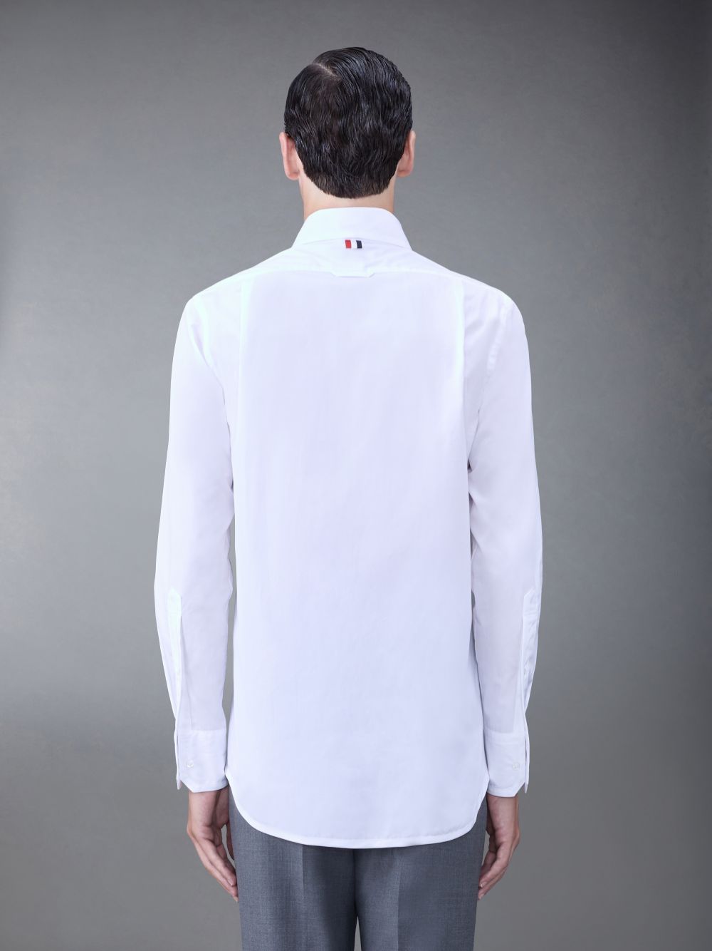 Chemises Thom Browne Poplin Tipping Homme Blanche | EUO69N63360
