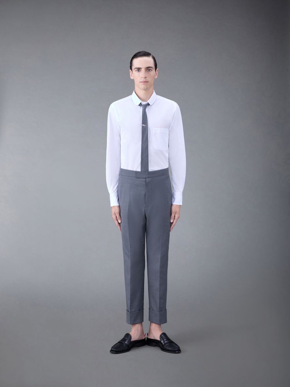 Chemises Thom Browne Poplin Tipping Homme Blanche | EUO69N63360