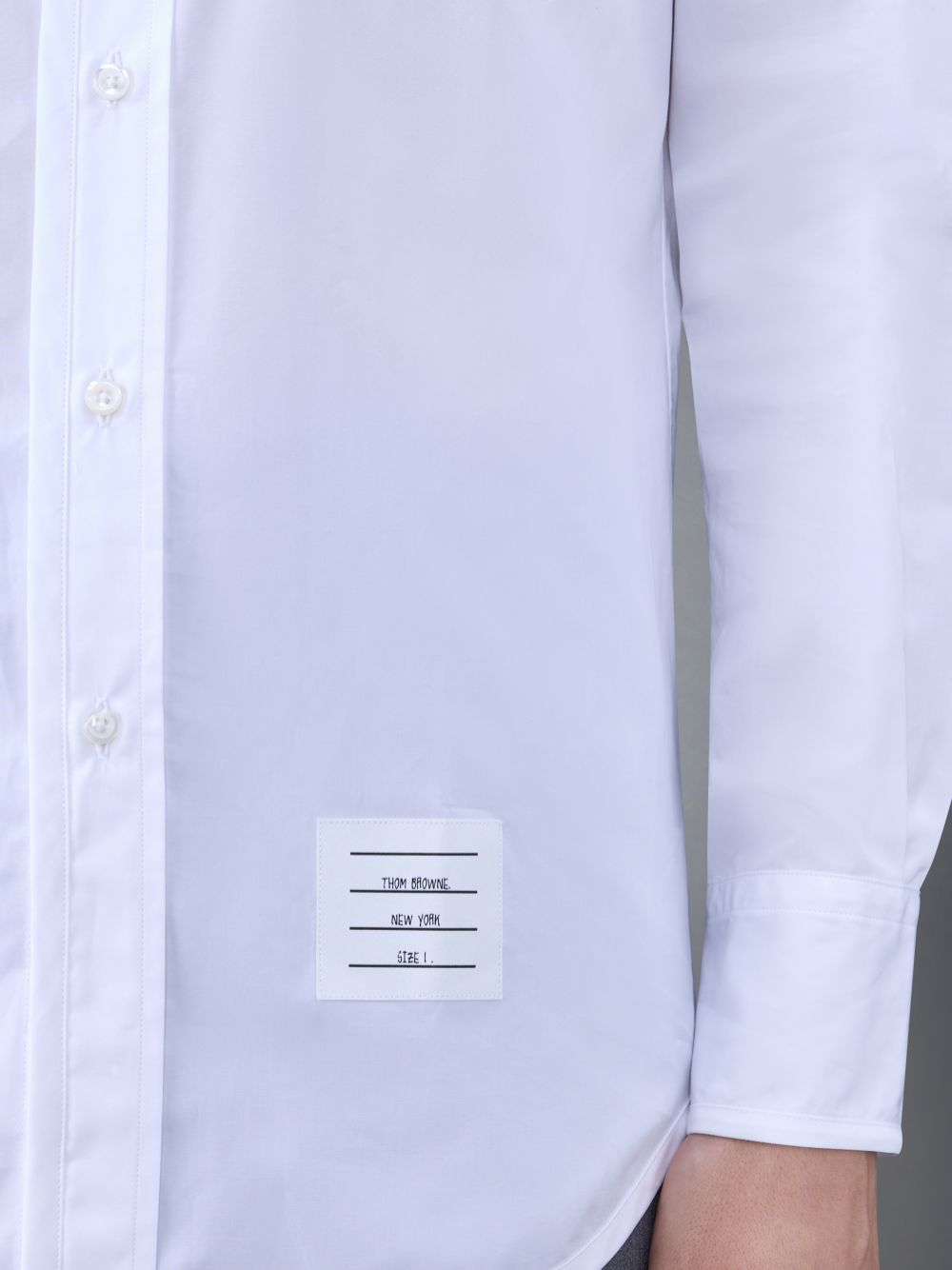 Chemises Thom Browne Poplin Tipping Homme Blanche | EUO69N63360
