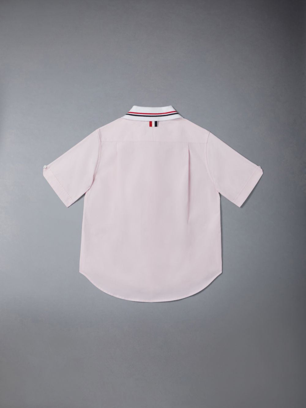 Chemises Thom Browne Solid Poplin Polo Garcon Rose | SNH34A01485