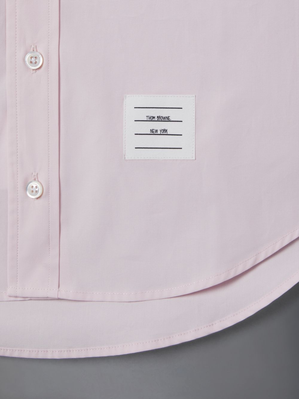 Chemises Thom Browne Solid Poplin Polo Garcon Rose | SNH34A01485