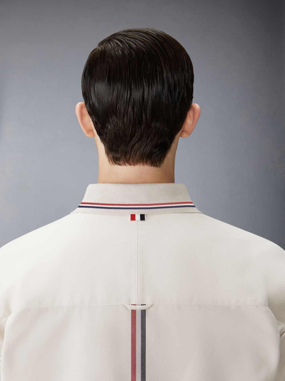 Chemises Thom Browne Stripe Cotton Flannel Oversized Homme Beige | ZBM99D16030
