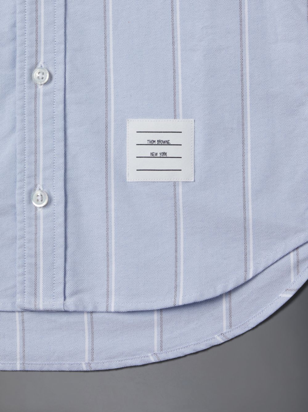 Chemises Thom Browne Stripe Oxford Polo Garcon Bleu | TGW15J49560