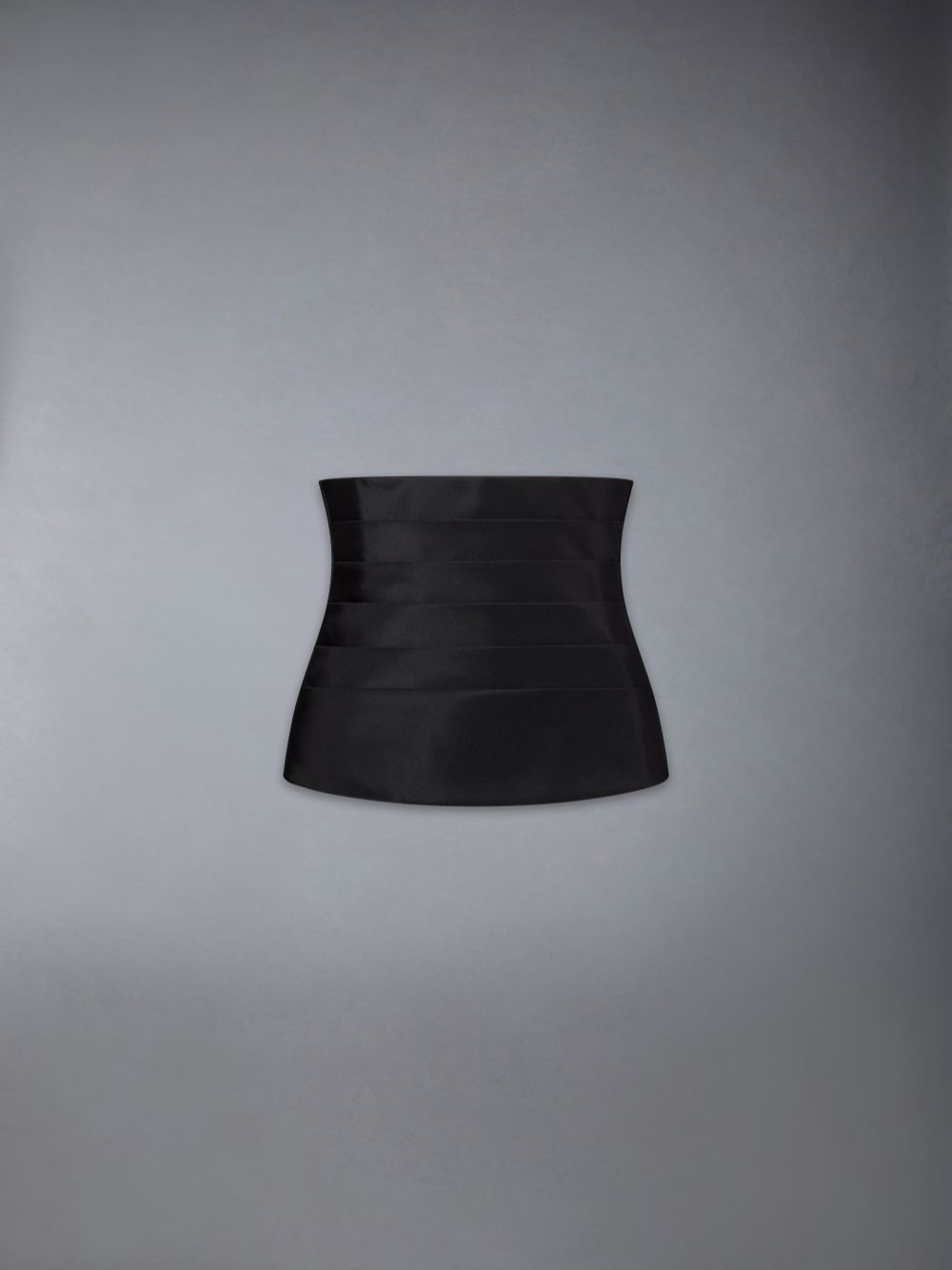 Corset Thom Browne Silk Faille Cummerbund Corset Femme Noir | YLB91P26073