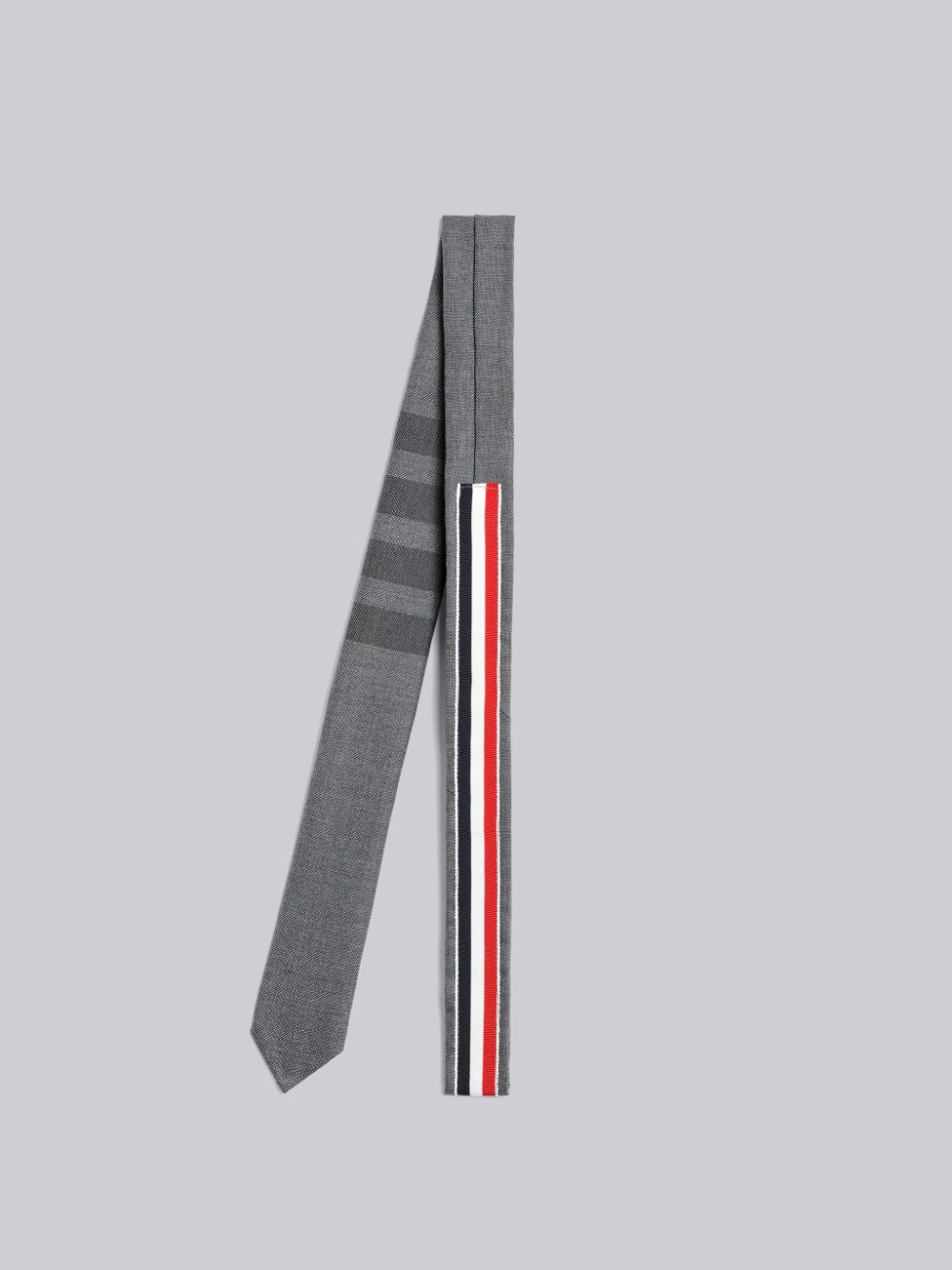 Cravates Thom Browne 4-Bar pointed Homme Grise | CCV97I57191