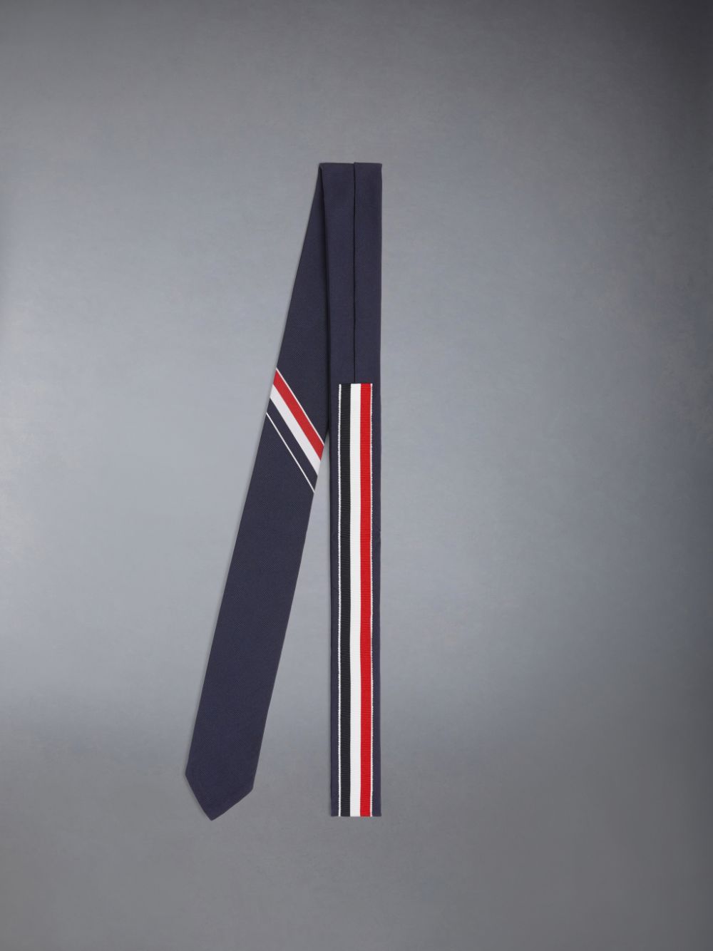 Cravates Thom Browne grosgrain stripe Homme Bleu | TDH52Y16113
