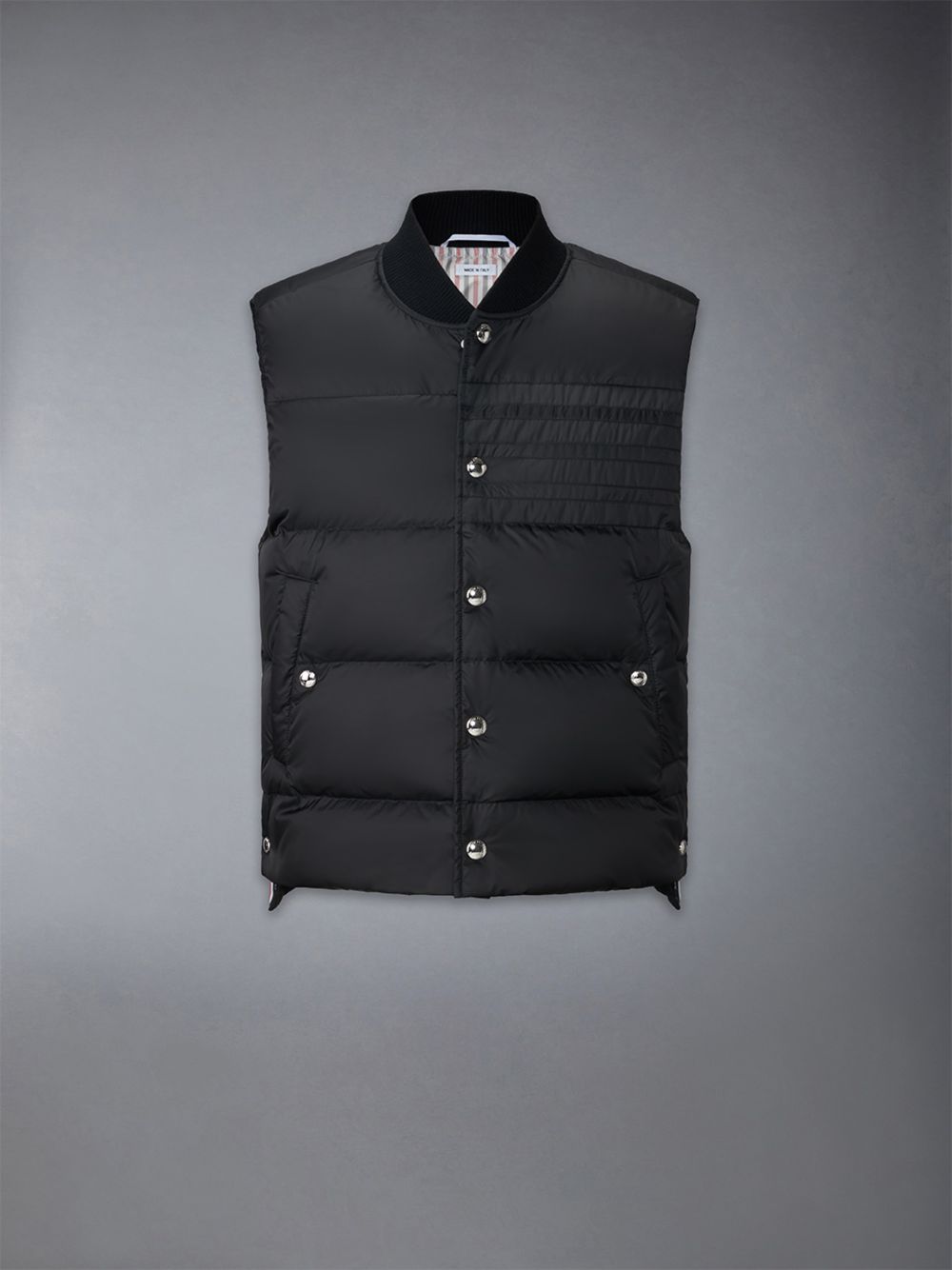 Gilet Thom Browne Downfilled 4-bar Ski Homme Noir | SXO51F87893