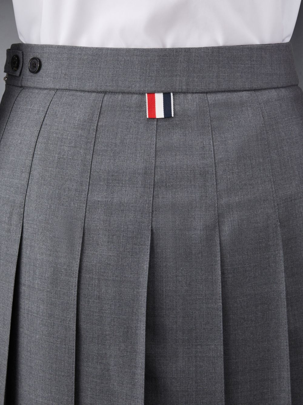 Jupes Thom Browne Twill Pleated Midi Femme Grise | NJT06O31332
