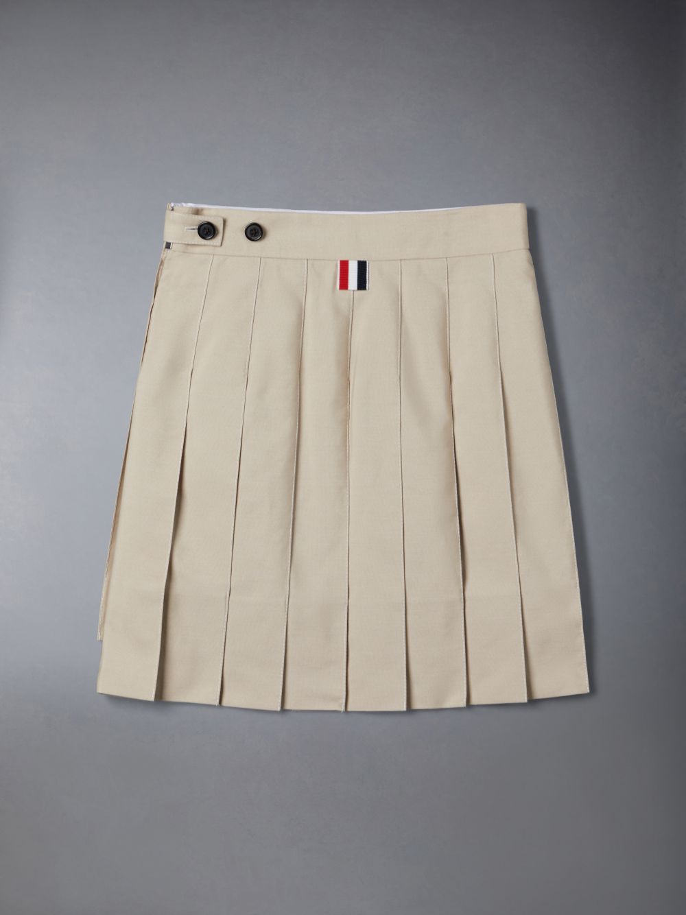 Jupes Thom Browne Typewriter Pleated Mini Fille Marron | XQN02Q44711