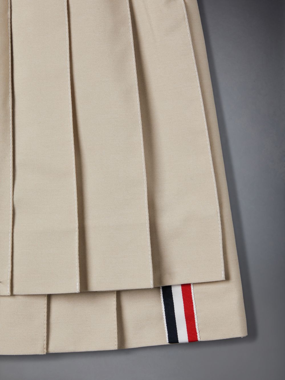 Jupes Thom Browne Typewriter Pleated Mini Fille Marron | XQN02Q44711