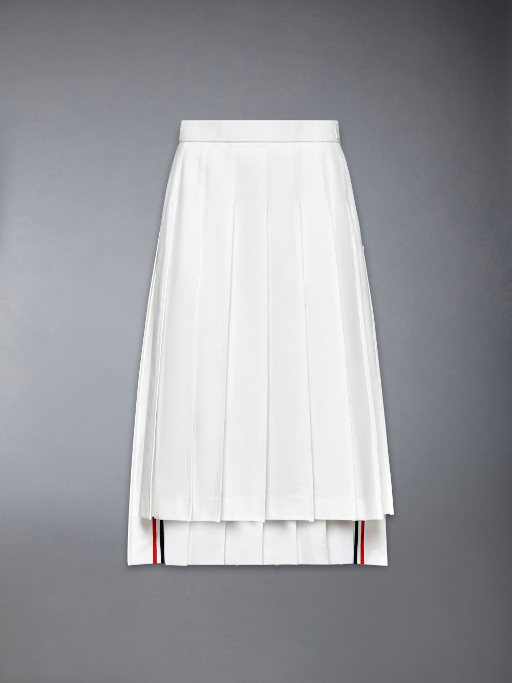 Jupes Thom Browne Typewriter Self Tipping Midi Pleated Femme Blanche | UDE17R90615