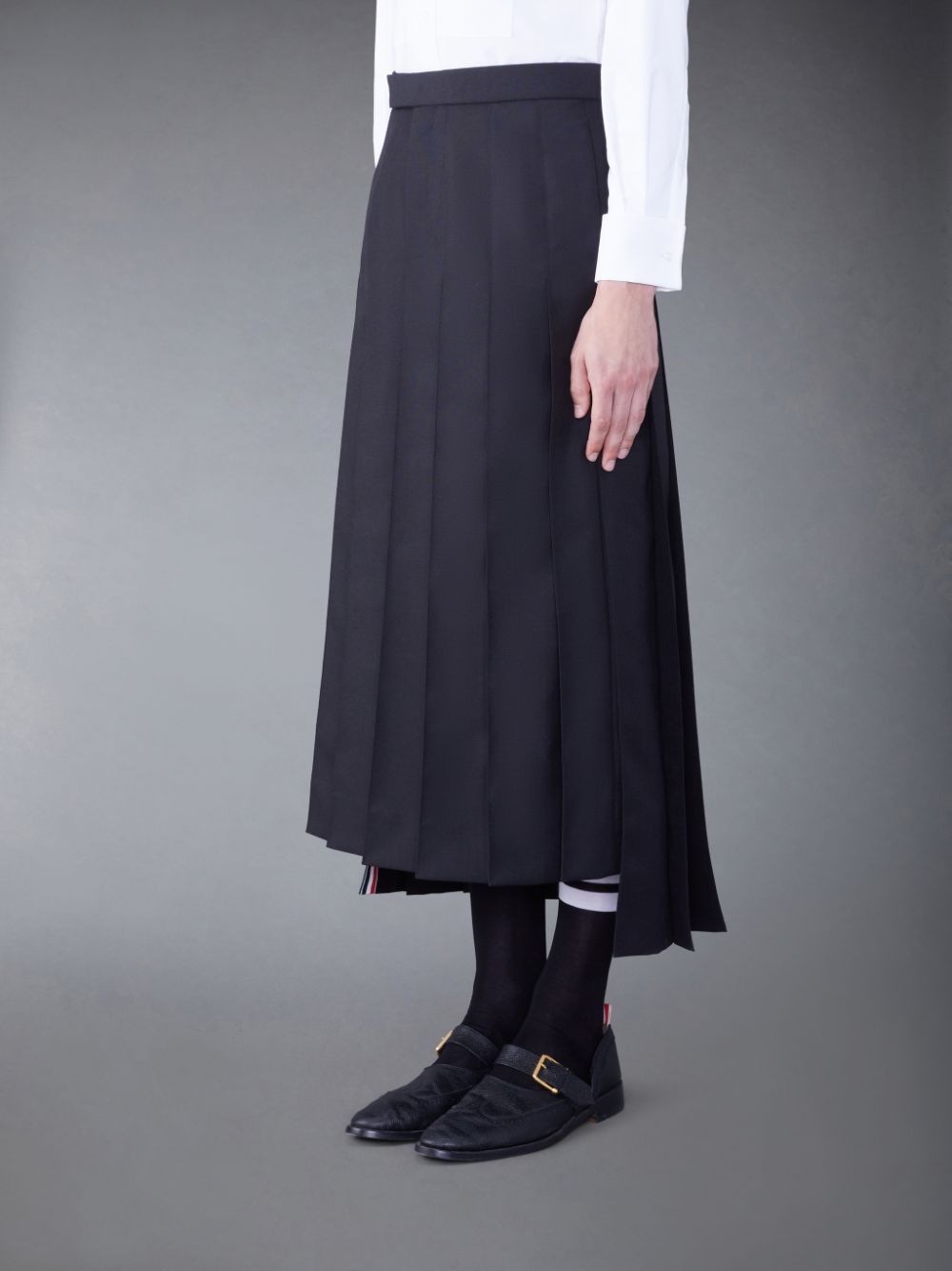 Jupes Thom Browne Wool Classic Pleated Homme Noir | QPQ16Q29458