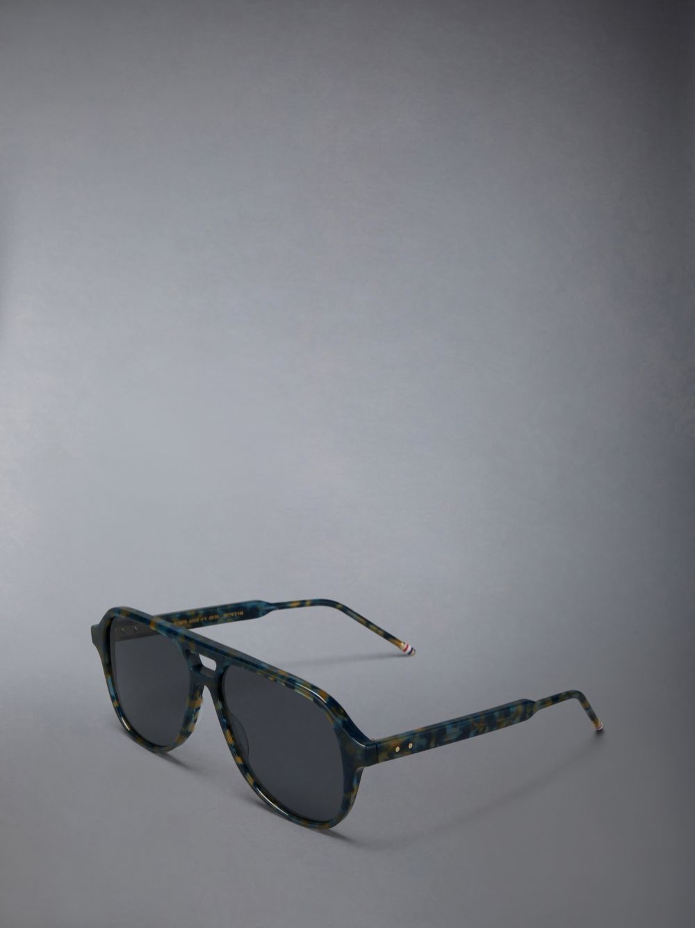 Lunette de Soleil Thom Browne Acetate Aviator Femme Bleu Marine | IKK40Z13119