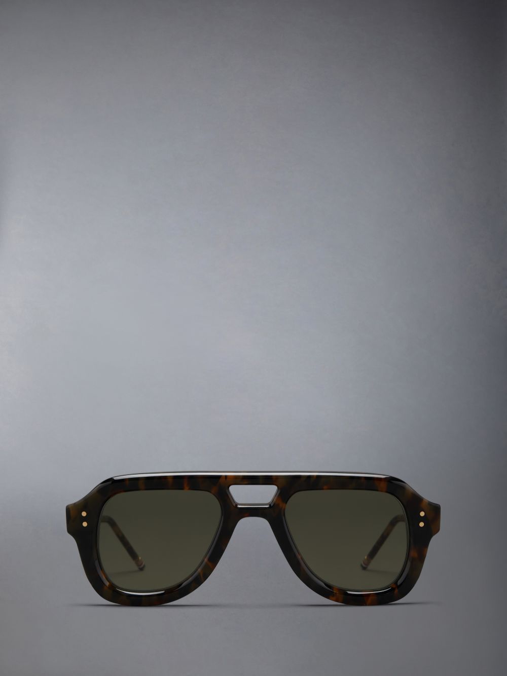 Lunette de Soleil Thom Browne Acetate Aviator Femme Marron Foncé | KLG84I32843