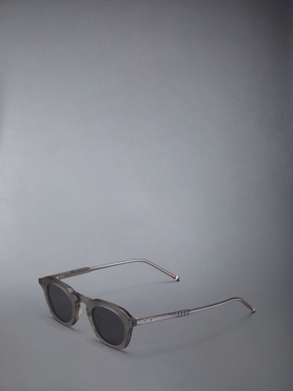 Lunette de Soleil Thom Browne Acetate Oval Homme Grise | SIJ69B76792