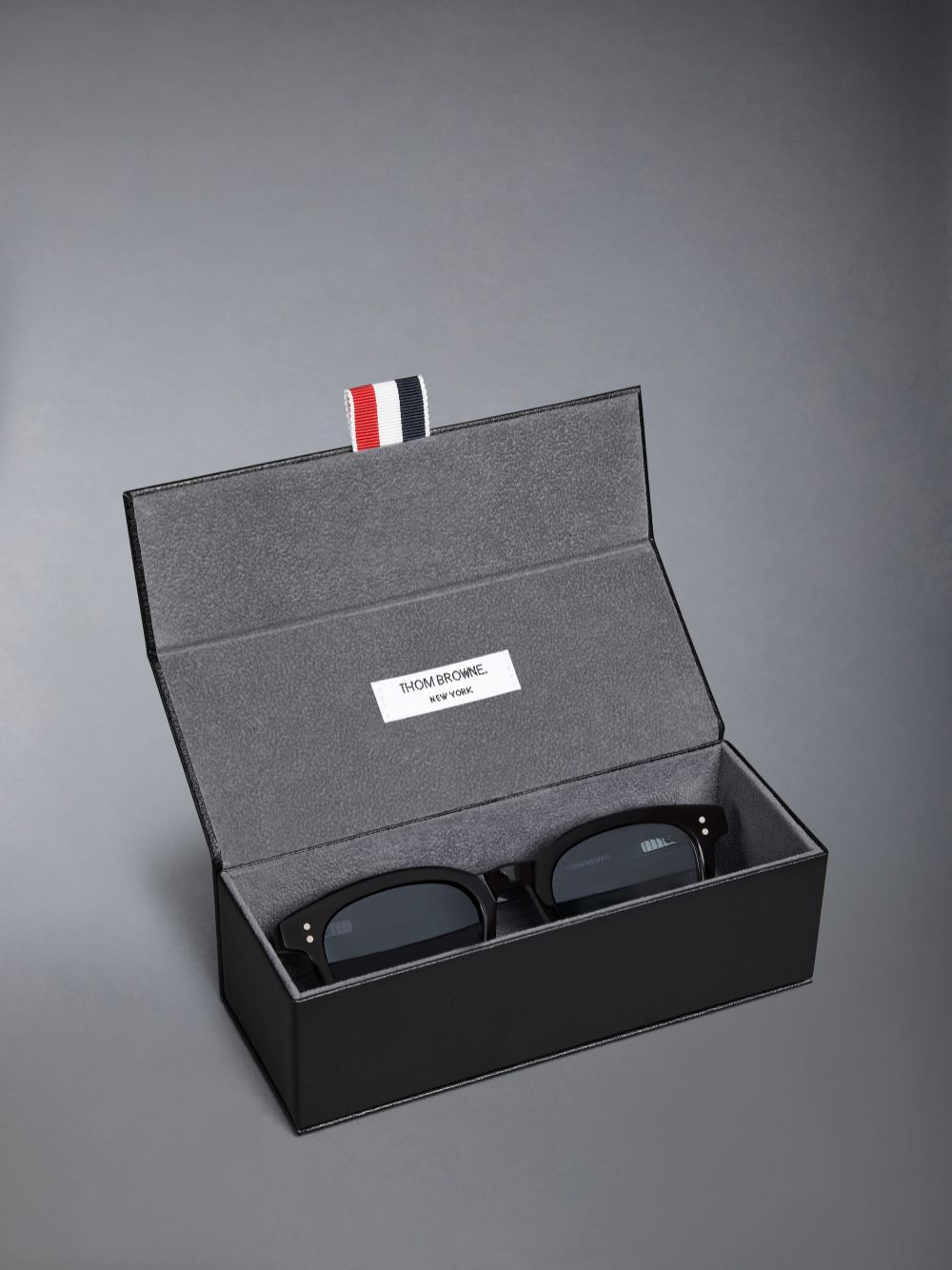 Lunette de Soleil Thom Browne Acetate Rectangular Femme Noir | RCN43P10981