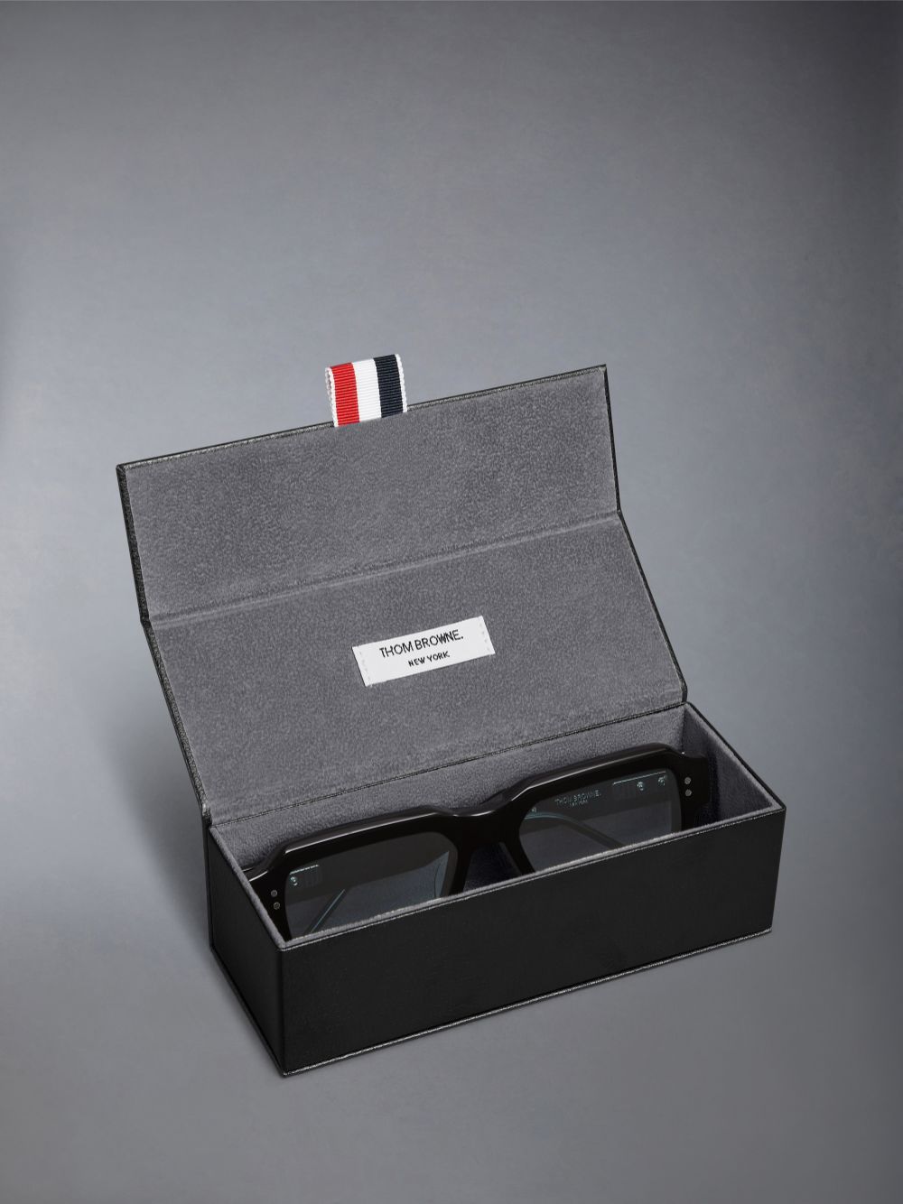 Lunette de Soleil Thom Browne Acetate Rectangular Femme Noir | XMH04B53194