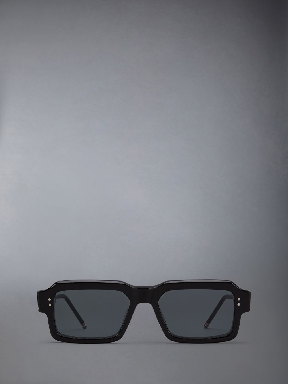 Lunette de Soleil Thom Browne Acetate Rectangular Femme Noir | XMH04B53194
