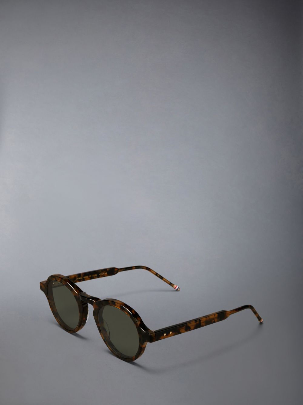 Lunette de Soleil Thom Browne Acetate Round Femme Marron Foncé | DLC23M72813