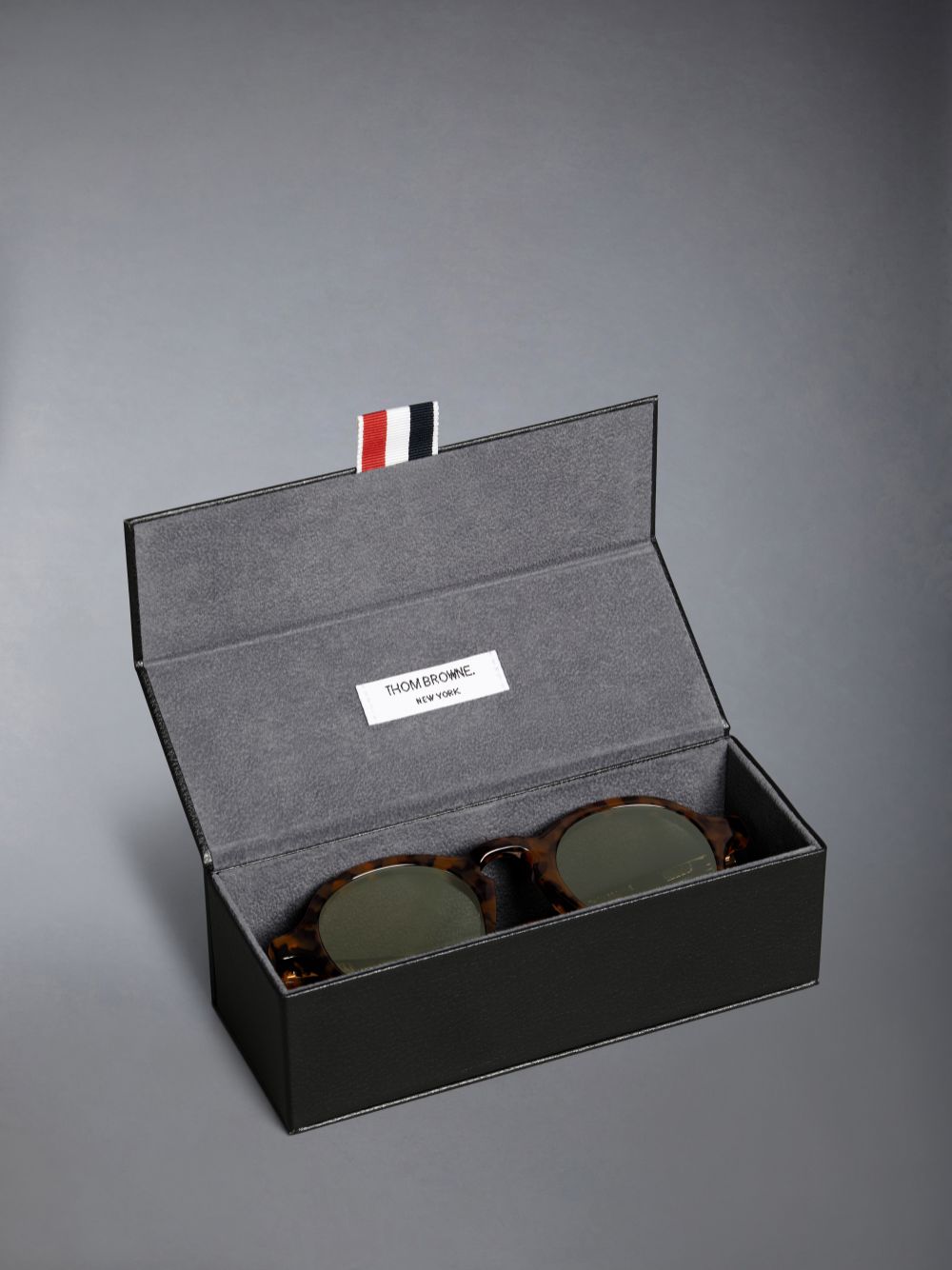 Lunette de Soleil Thom Browne Acetate Round Femme Marron Foncé | DLC23M72813