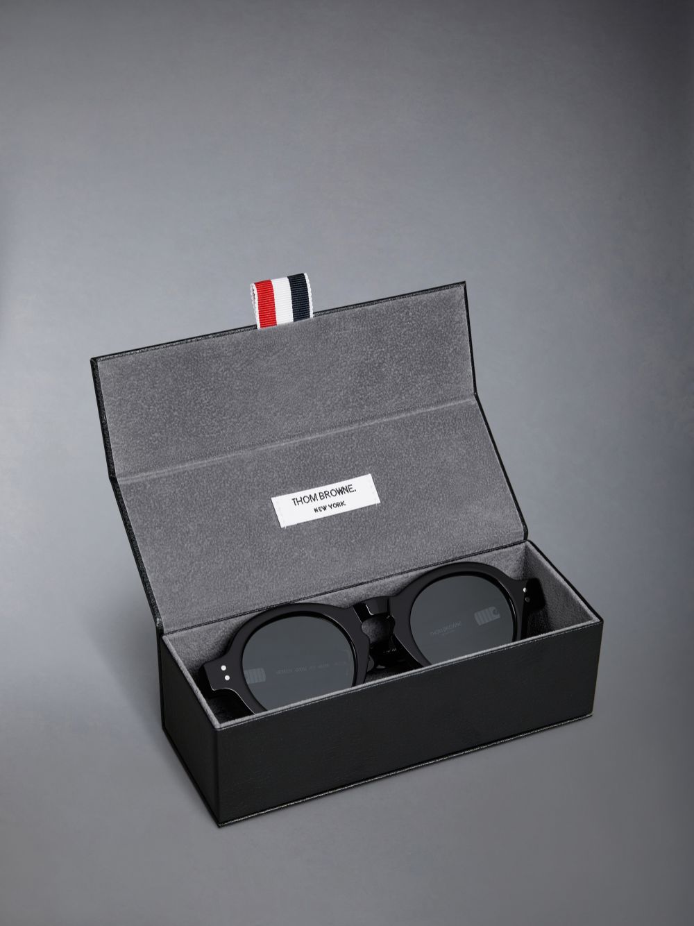Lunette de Soleil Thom Browne Acetate Round Femme Noir | RXG13L51330