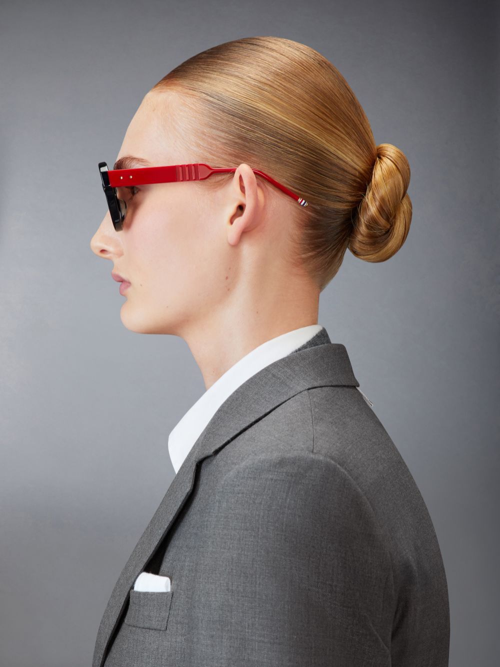 Lunette de Soleil Thom Browne Acetate Round Femme Bleu | XAJ51F74699