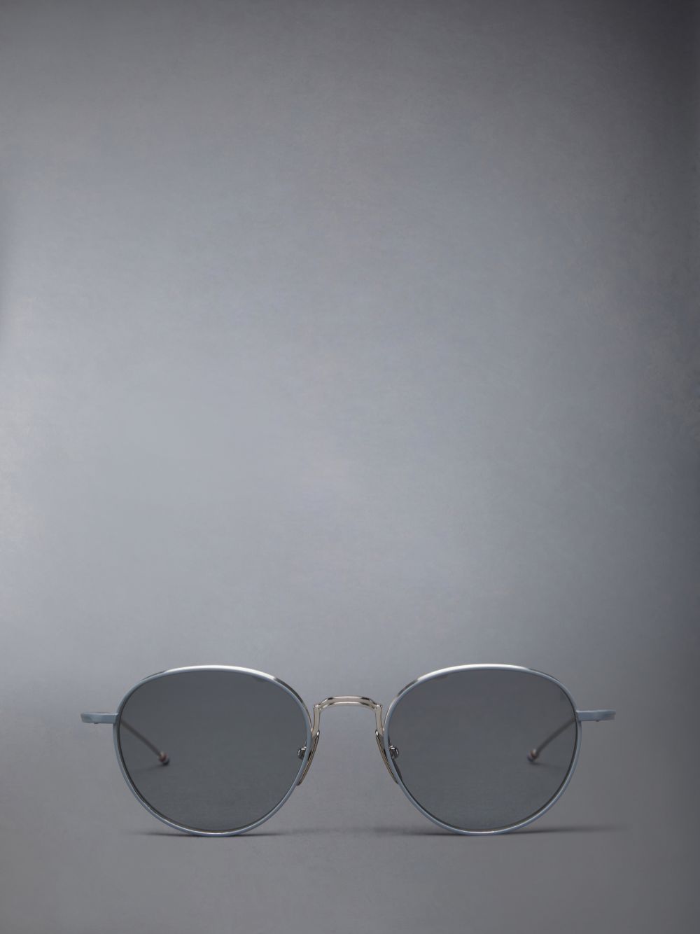 Lunette de Soleil Thom Browne Titanium Round Femme Argent | JNE98Y91246