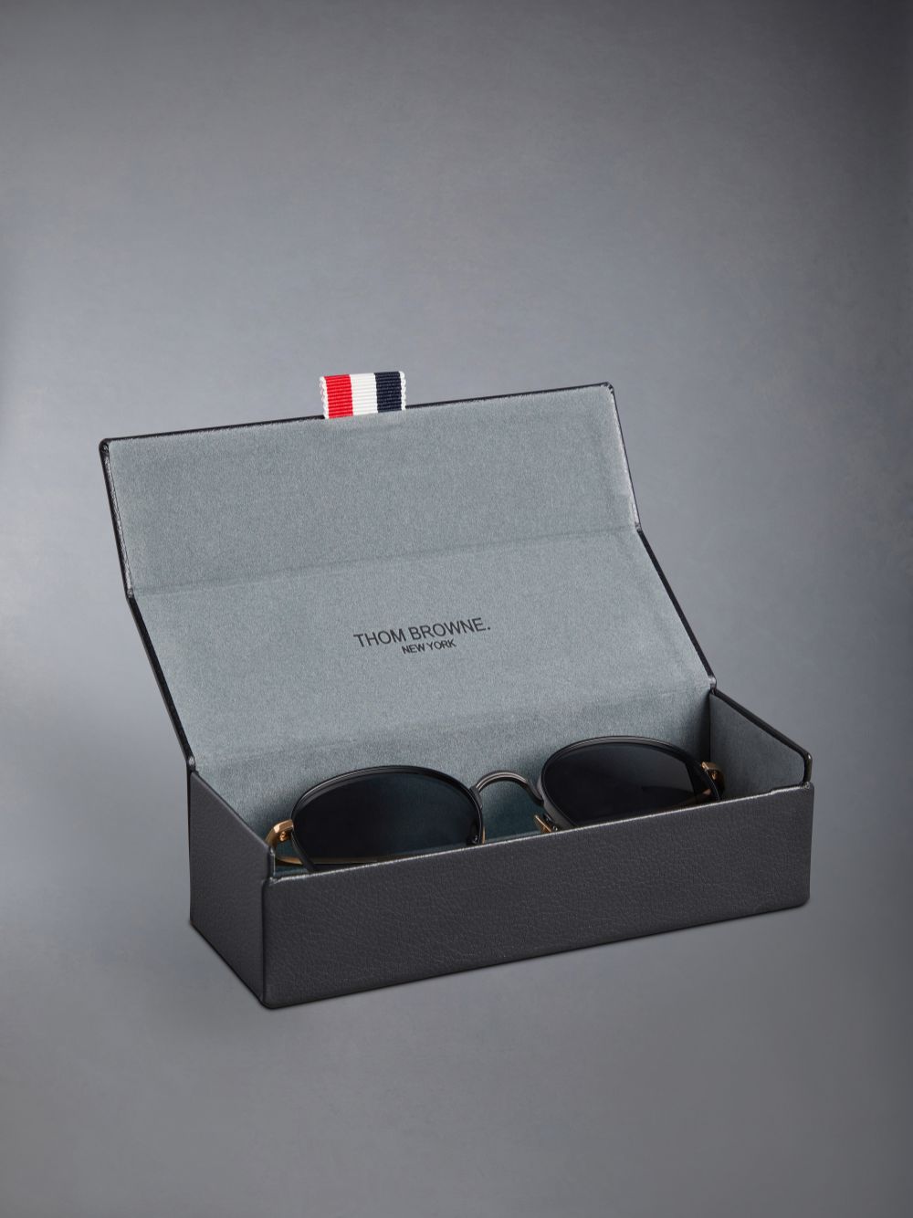 Lunette de Soleil Thom Browne Titanium Round Femme Noir | JGC75L36029