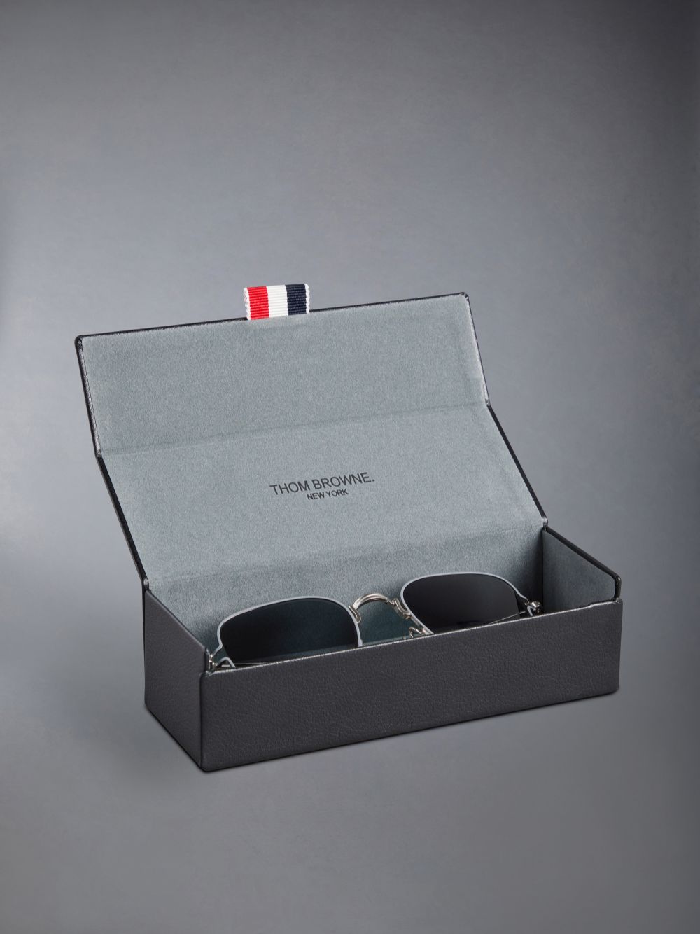 Lunette de Soleil Thom Browne Titanium Square Femme Argent | AUR36W18686