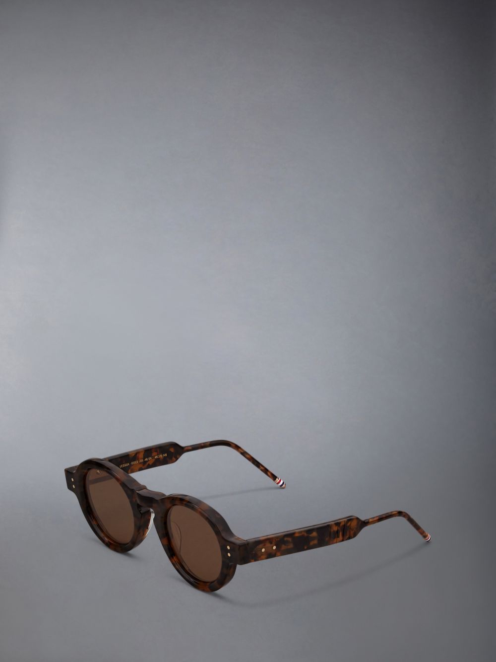 Lunette de Soleil Thom Browne Tokyo Tortoise Acetate Round Femme Marron | JYQ36B96879