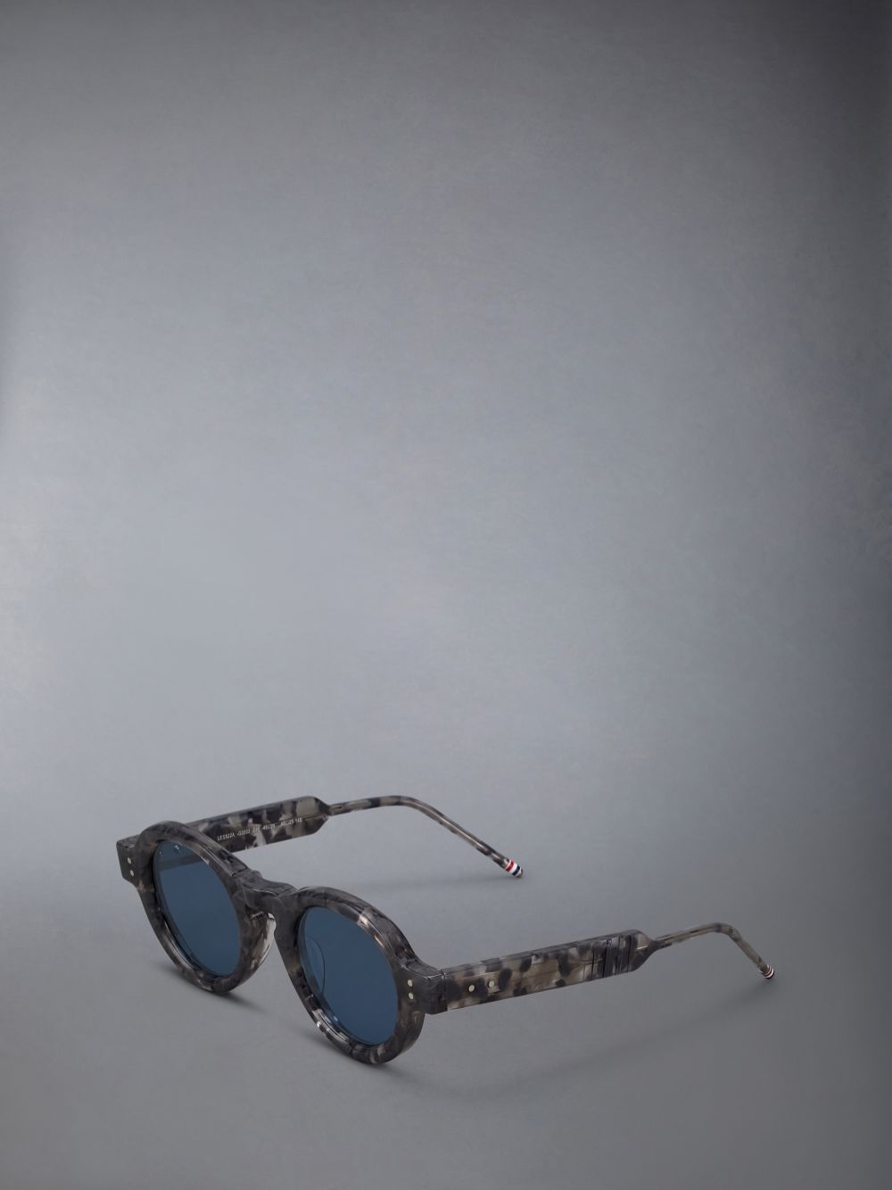 Lunette de Soleil Thom Browne Tortoise Acetate Round Homme Grise | EGV83J40426