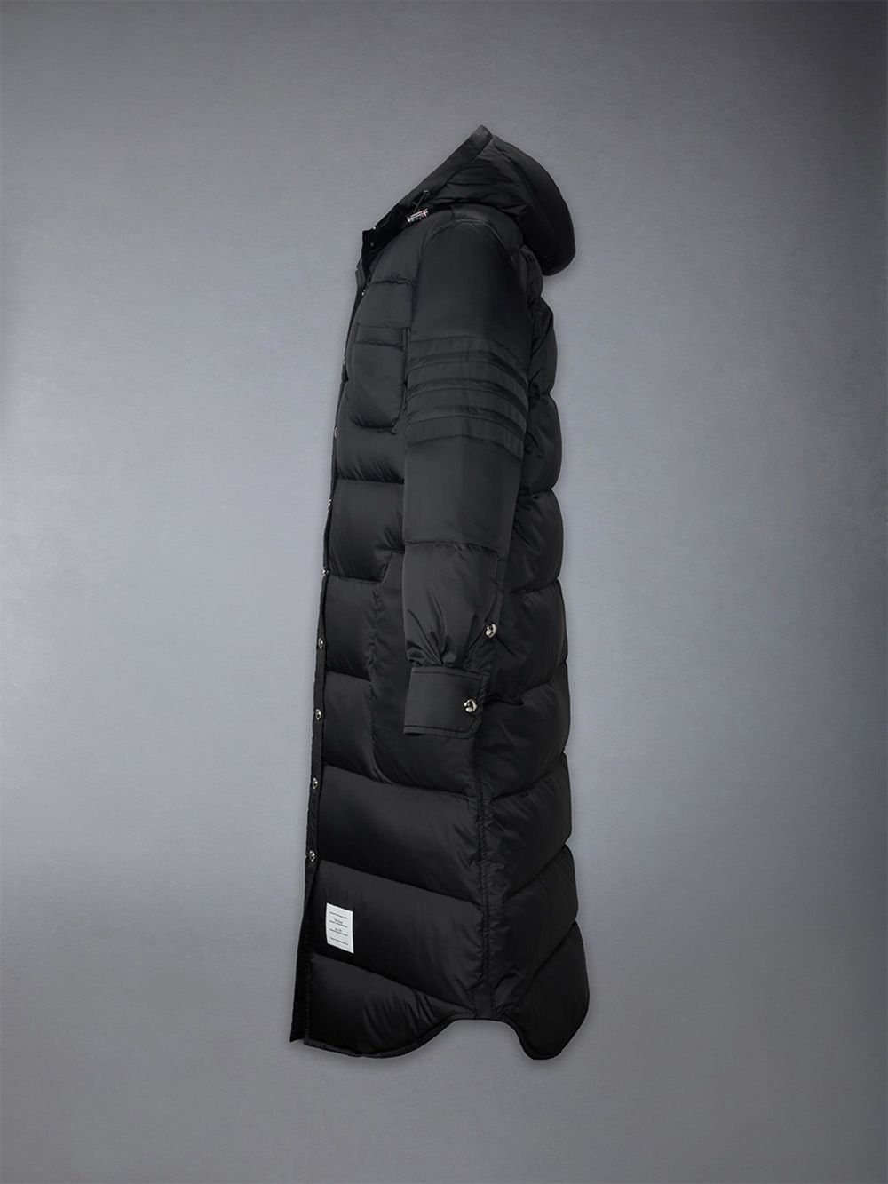 Manteaux Thom Browne Downfilled 4-bar Hooded Shirtdress Femme Noir | QZK15W12857