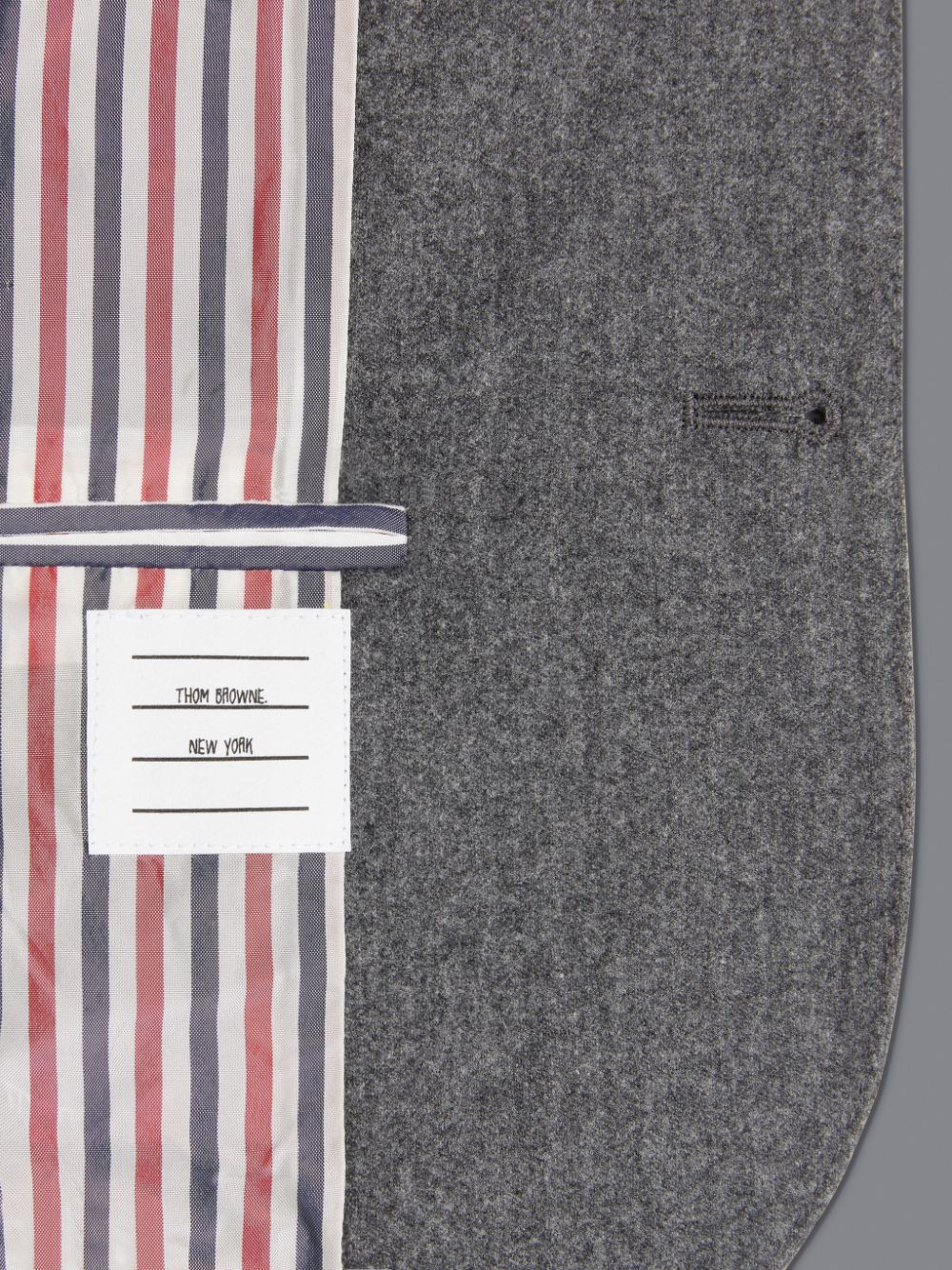 Manteaux Thom Browne Flannel 4-Bar Classic Sport Garcon Grise | XML91X09196