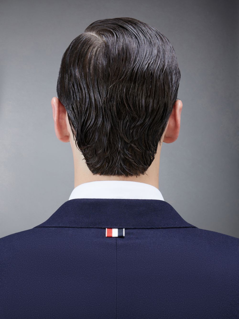 Manteaux Thom Browne Flannel 4-Bar Classic Sport Homme Bleu | DJT17U37797
