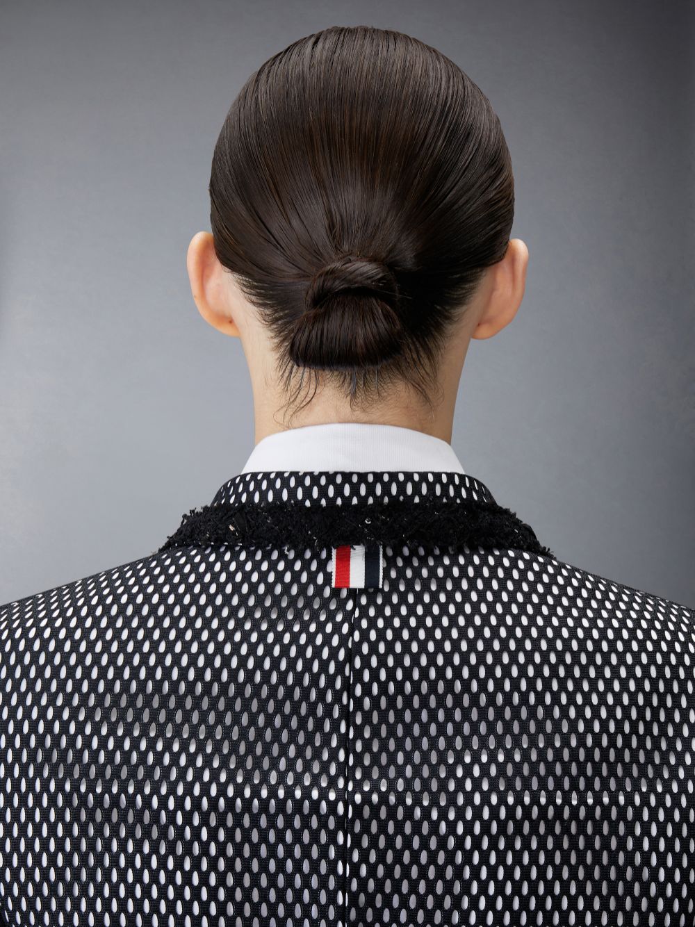 Manteaux Thom Browne Heavy Athletic Mesh Raw Edge High Break Sport Femme Noir | AUR68O36155