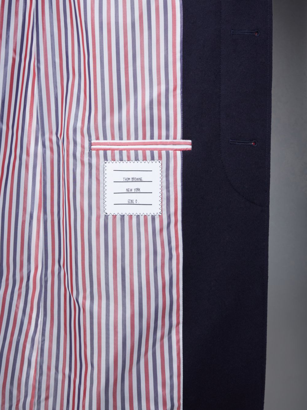 Manteaux Thom Browne Melton Button Bal Collar Homme Bleu | OJA96J89914