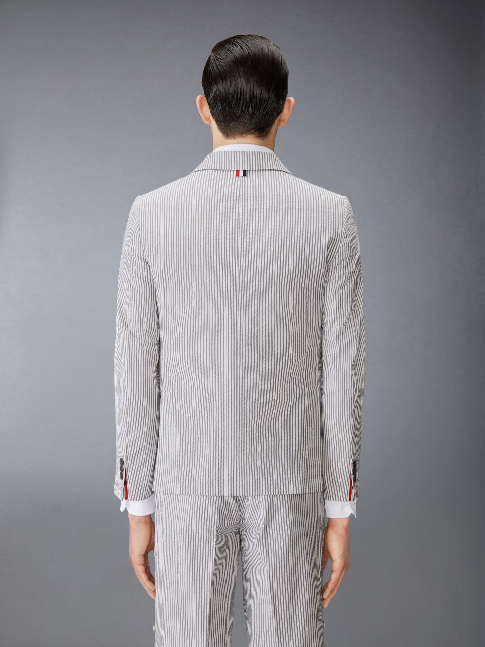 Manteaux Thom Browne Seersucker Classic Sport Homme Blanche | FVG92S90852