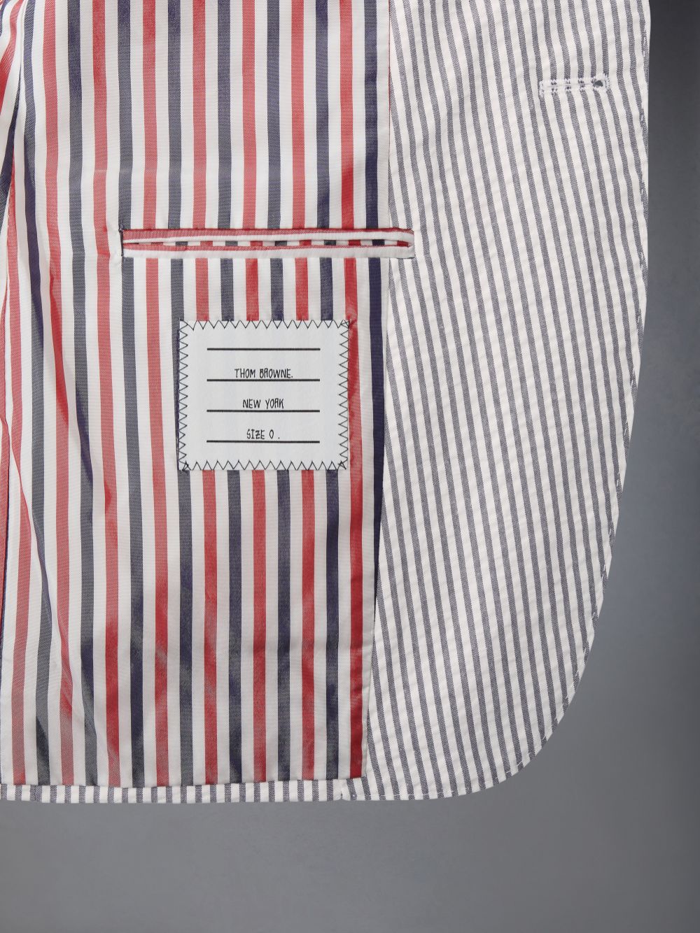 Manteaux Thom Browne Seersucker Classic Sport Homme Blanche | FVG92S90852