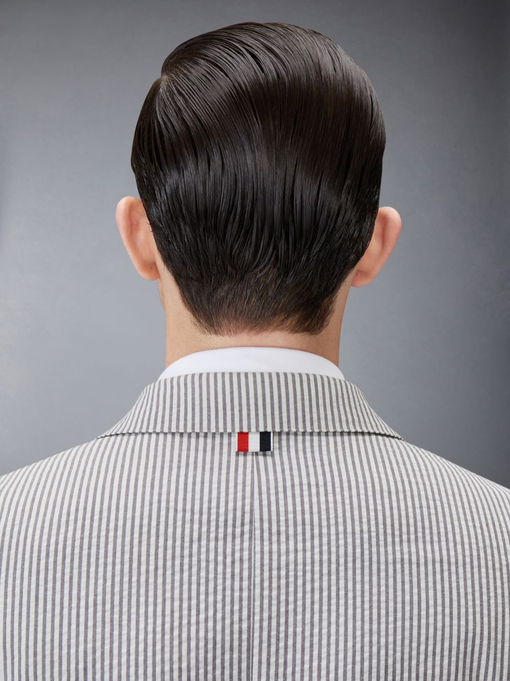 Manteaux Thom Browne Seersucker Classic Sport Homme Blanche | FVG92S90852