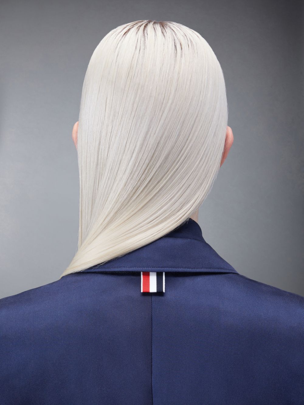 Manteaux Thom Browne Silk Twill 4-Bar Sport Femme Bleu | EOG09D71307