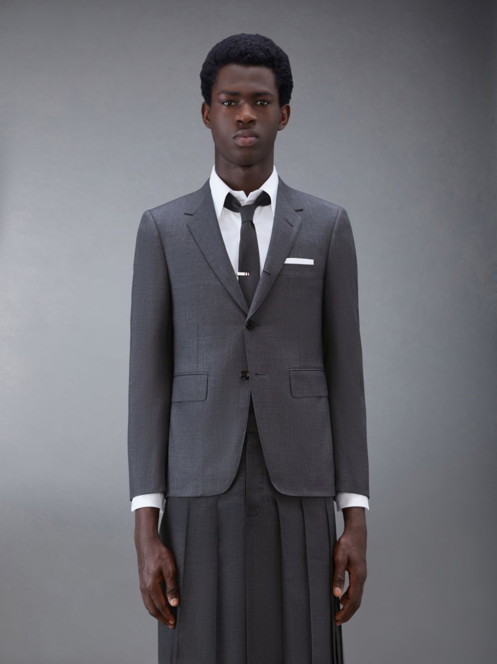 Manteaux Thom Browne Twill Classic Sport Homme Grise | RSY26A71353