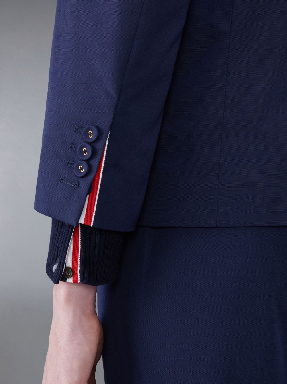 Manteaux Thom Browne Typewriter Cloth Armband Straight Fit Sport Homme Bleu | IJT67C81688
