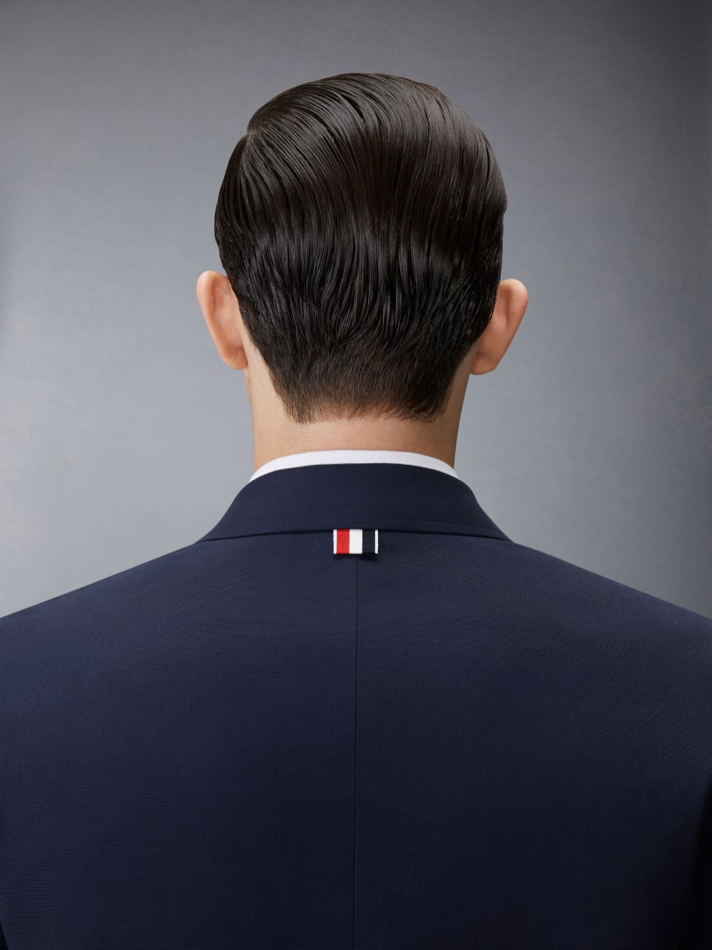 Manteaux Thom Browne Typewriter Cloth Grosgrain Placket Sport Homme Bleu | HEQ95B35558
